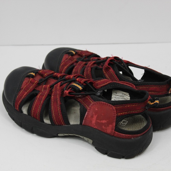 Red&Black Womens Alpine Design Hiking Trail Shoes - Picture 2 of 7